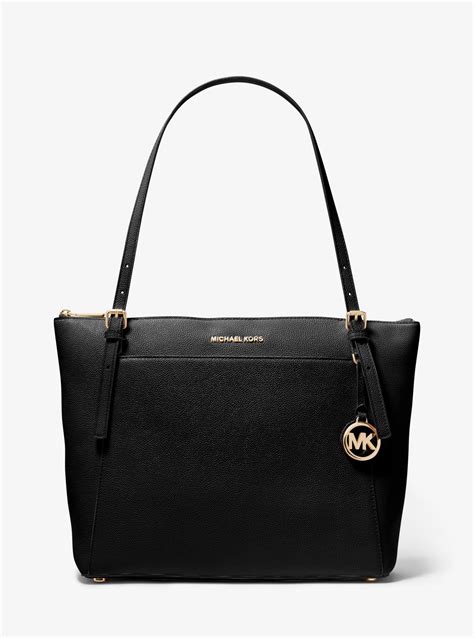 michael kors 30h7gv6t7|Voyager Large Pebbled Leather Top.